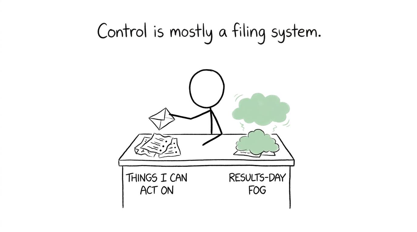 A student sorts results-day uncertainty from actions they can control