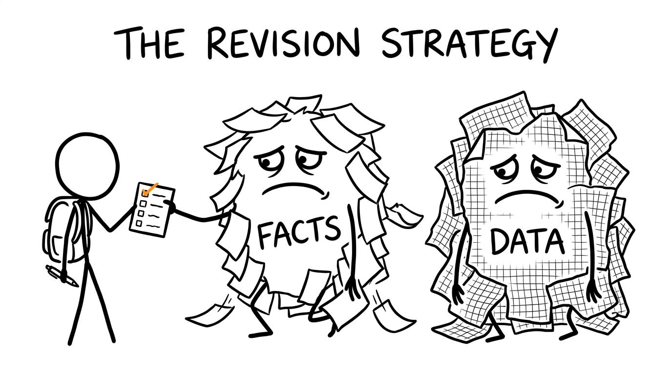 A checklist defeats the revision monsters of facts and data