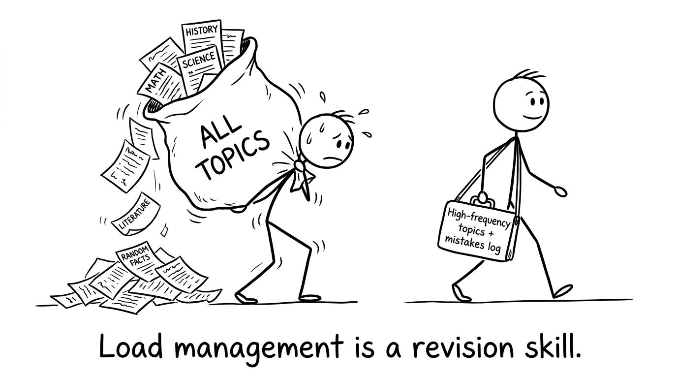 Load management is a revision skill