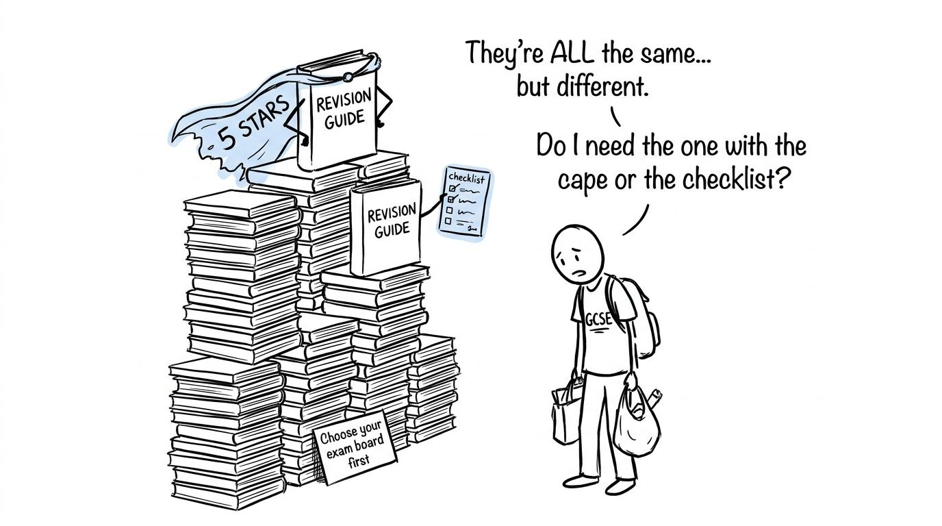 A student choosing between star ratings and a useful checklist