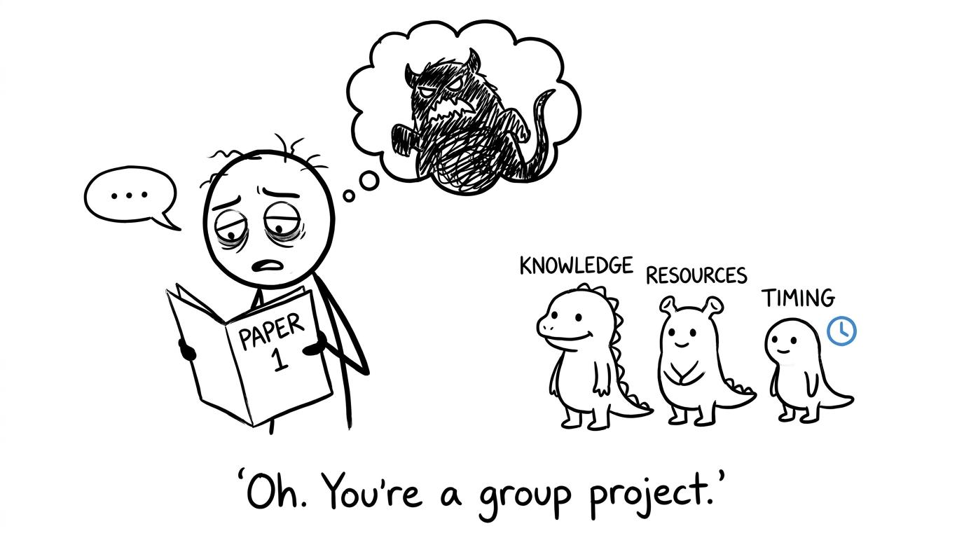 A GCSE student discovers that Paper 1 is a manageable group of knowledge, resources and timing