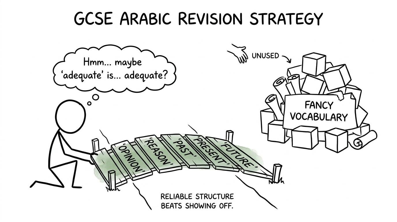 A student builds a reliable bridge from opinions, reasons and timeframes
