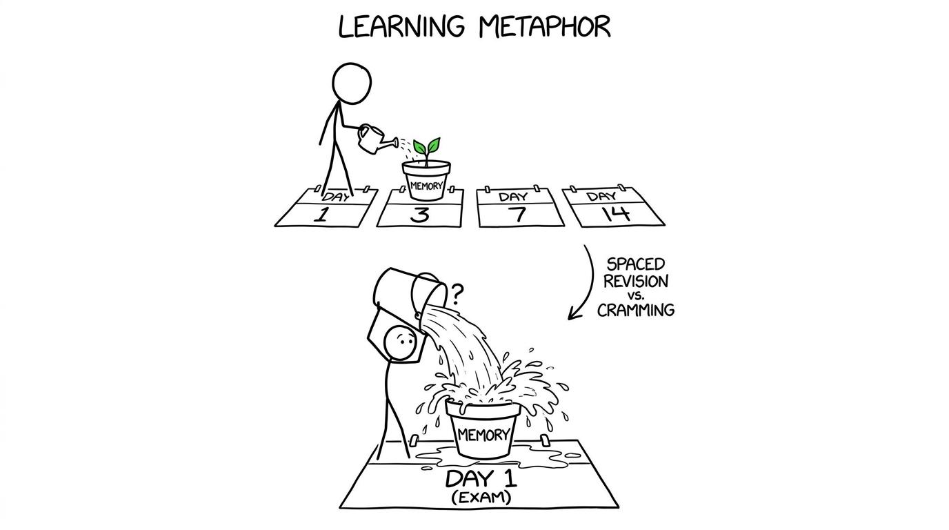 Two students discover that memory prefers small spaced watering sessions