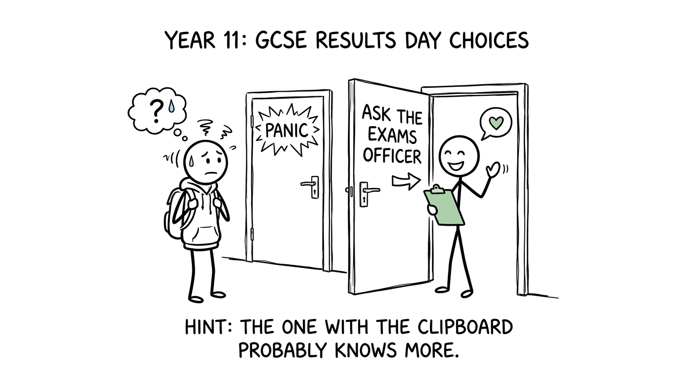 A calm route to the exams officer beats the panic door