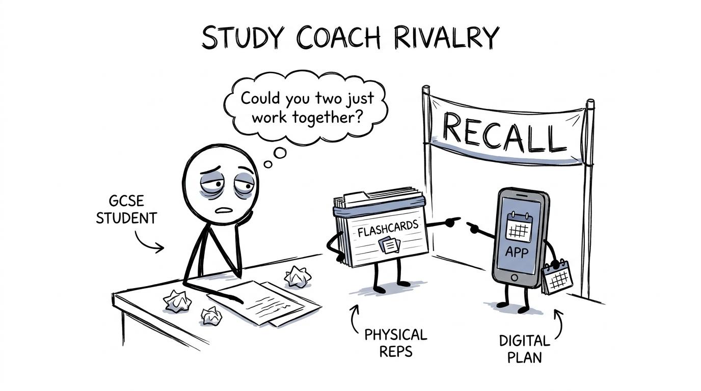 A paper flashcard and revision app agree to work together