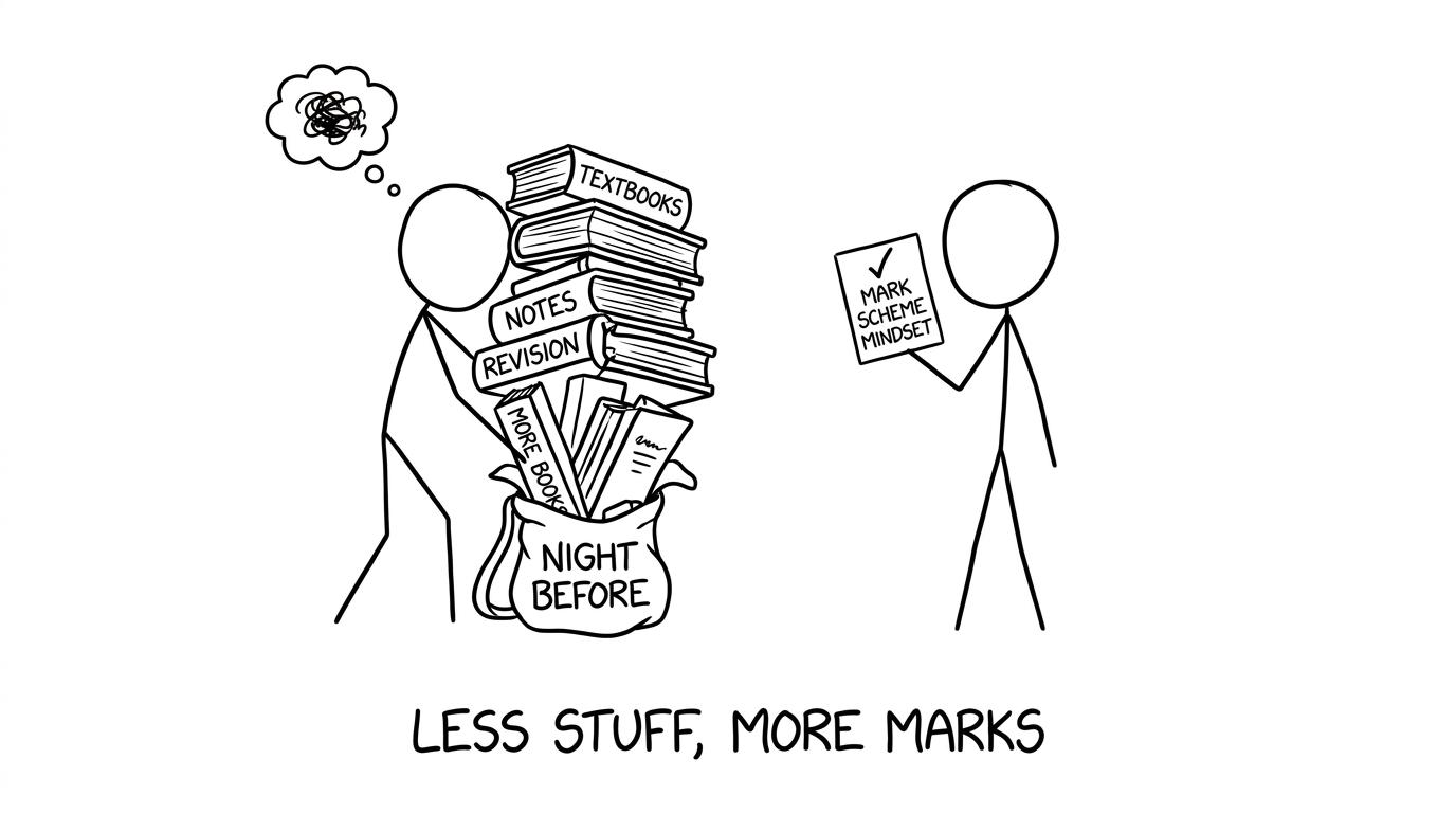 Cramming vs mark-scheme mindset