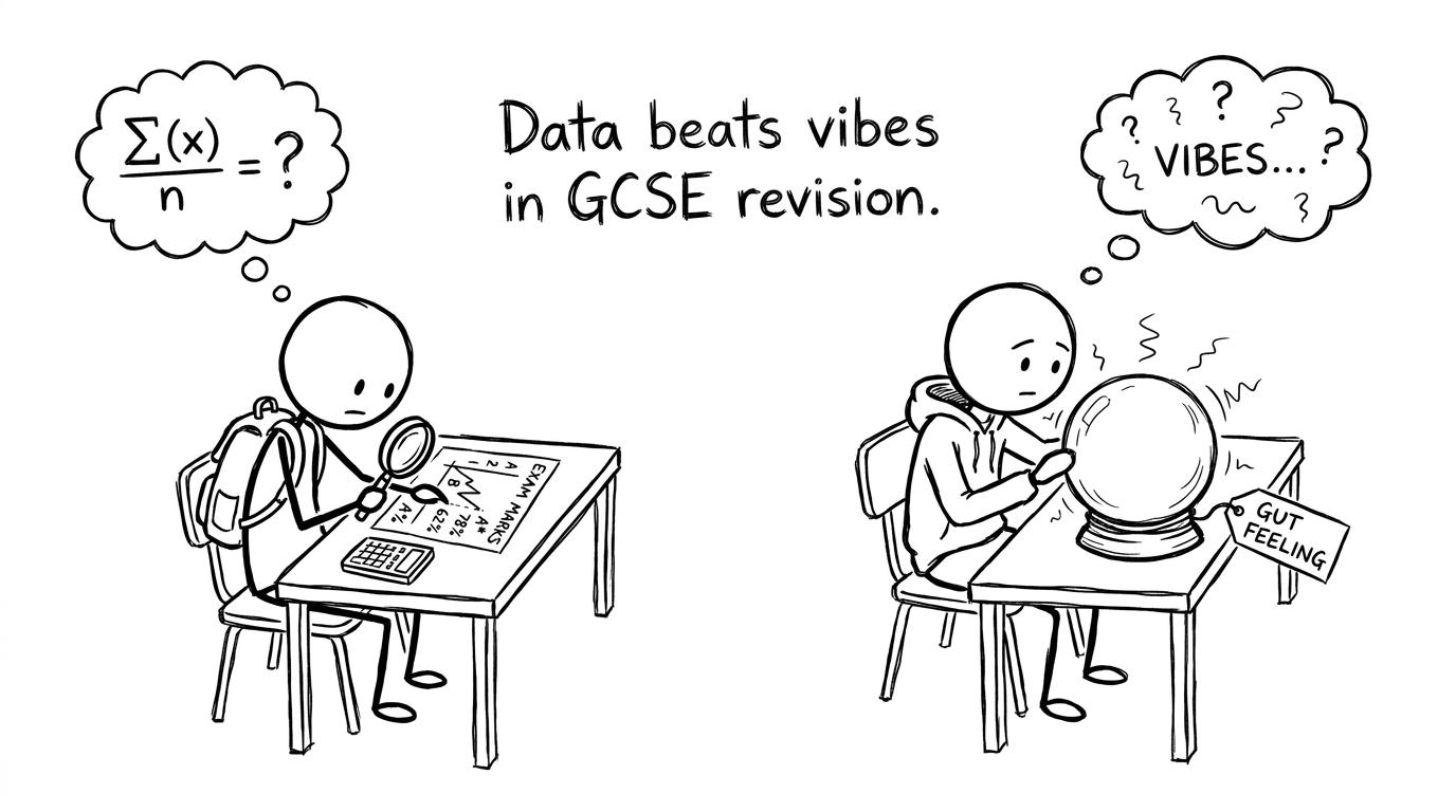 Data beats vibes comic