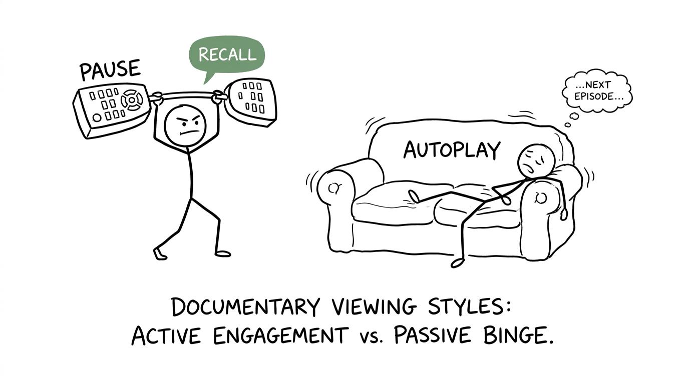 One student exercises the pause button while another disappears into autoplay