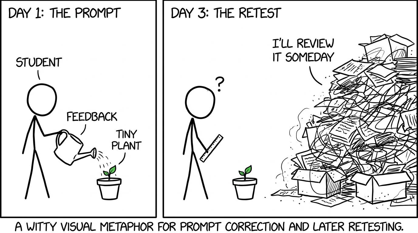 A small feedback plant beside an enormous dusty pile of postponed revision