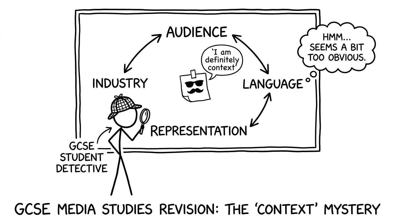 A GCSE student investigating links between the media framework areas