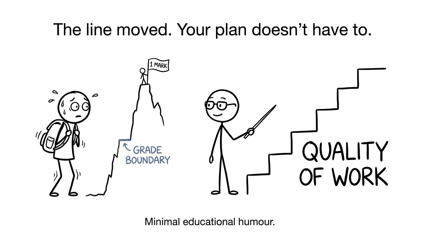 A student mistakes a small boundary movement for a mountain