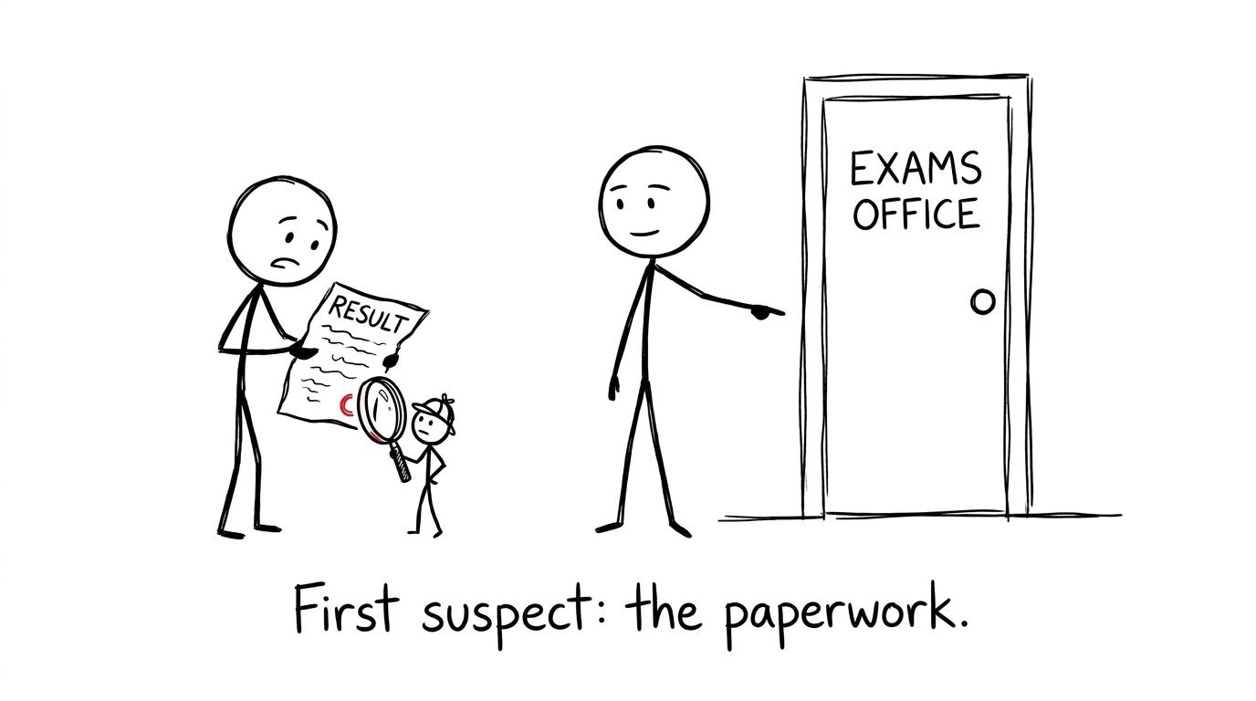 A results-day detective investigates the paperwork