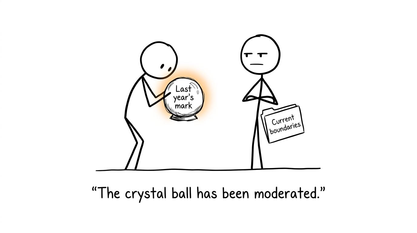 A crystal ball makes a poor substitute for current grade boundaries