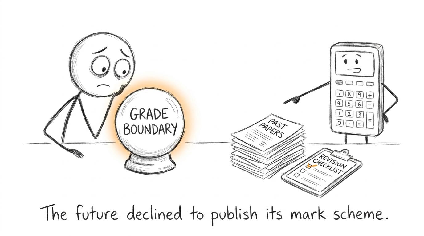 A crystal ball failing to predict the next grade boundary