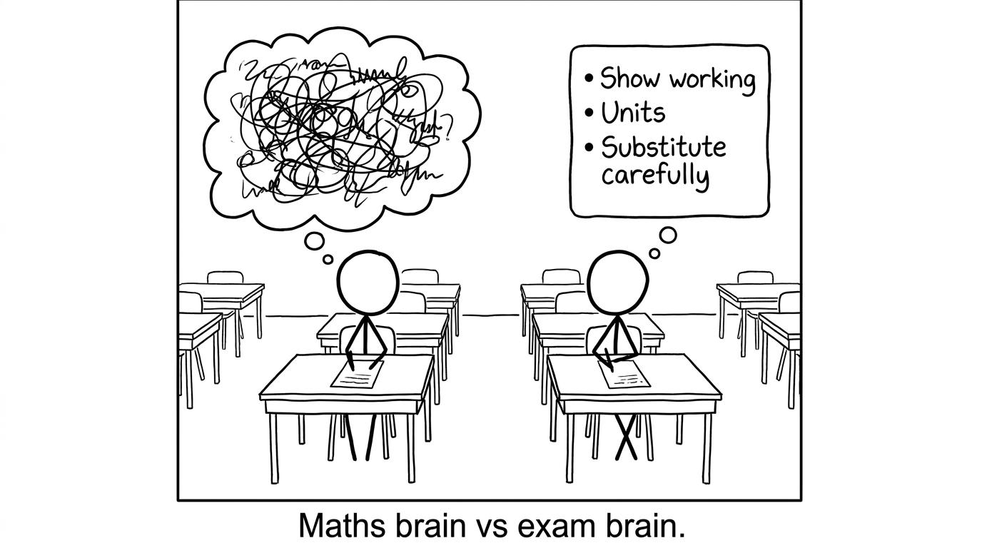 Maths brain vs exam brain