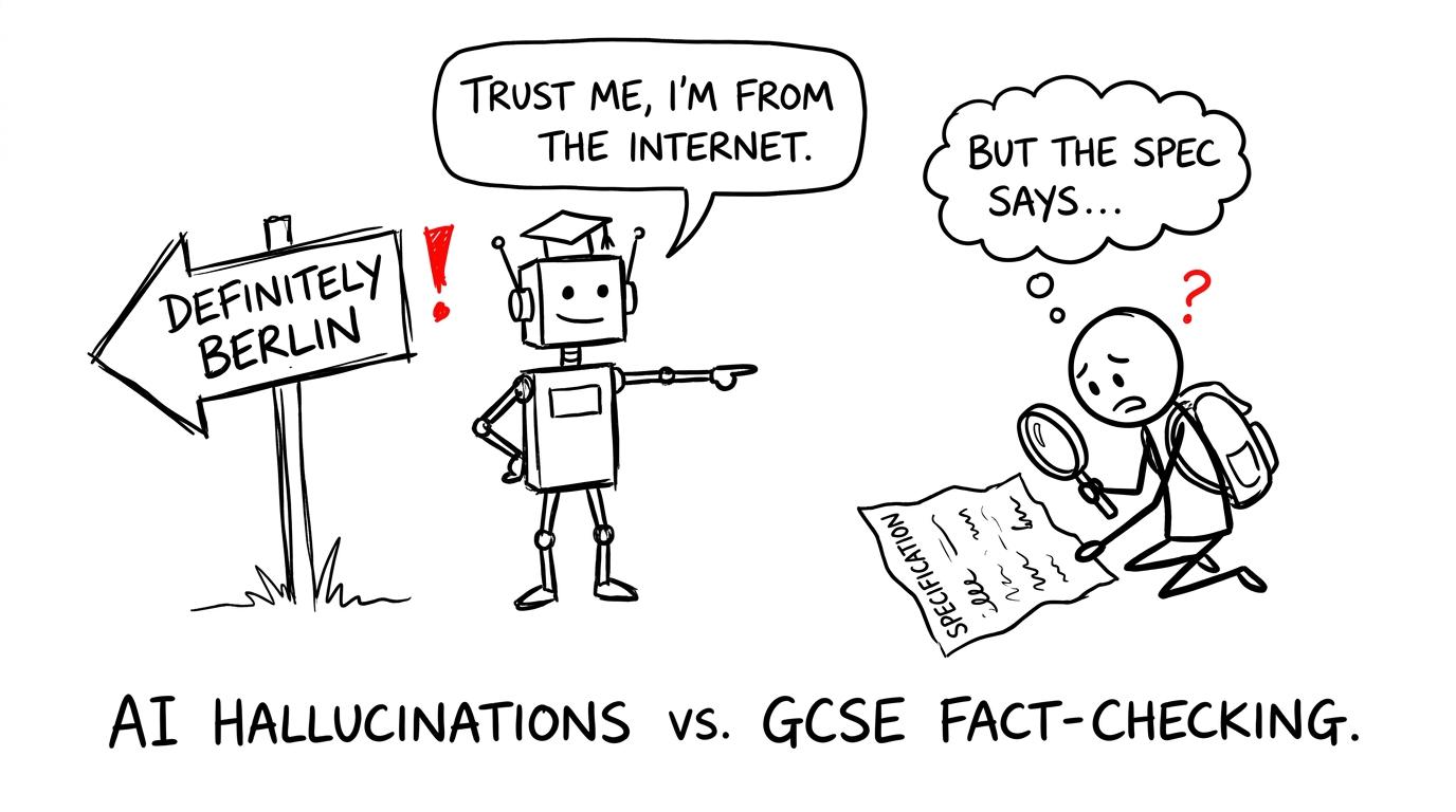 A very confident robot is checked against the specification