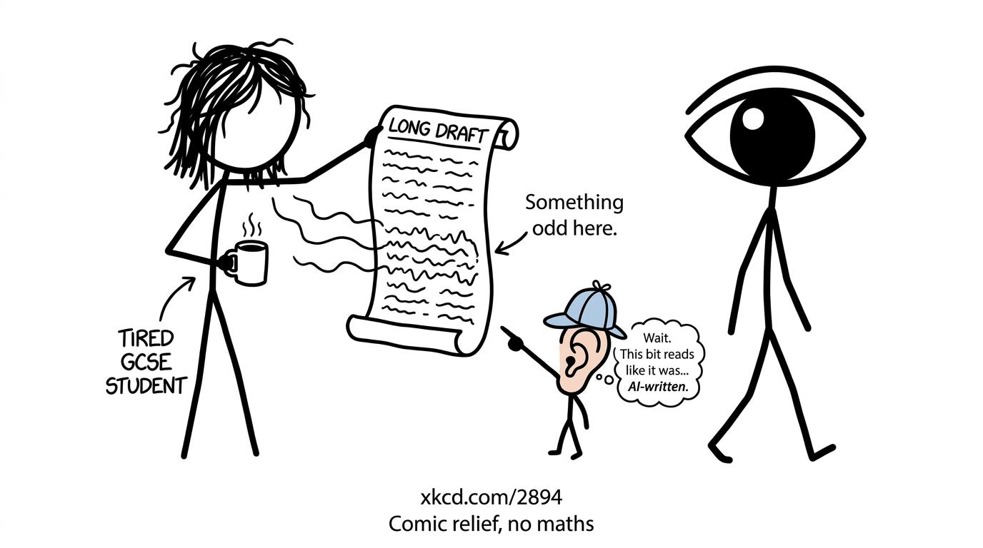 A cartoon ear detects a suspicious paragraph that silent reading missed