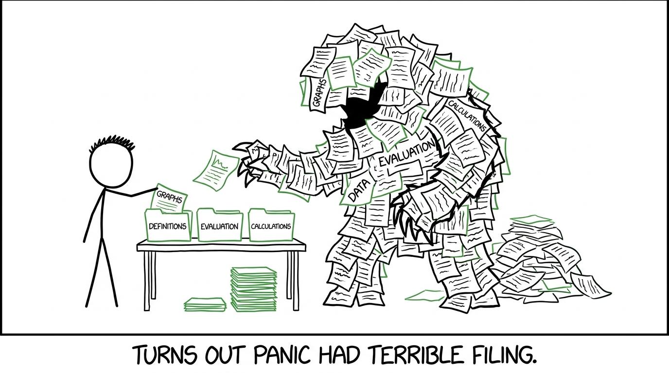 A panic monster shrinking as revision gaps are sorted
