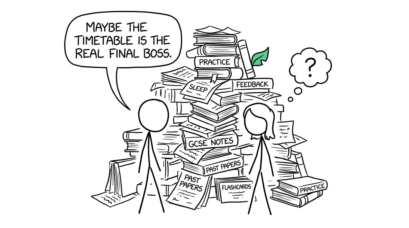 Students discover that the revision timetable may be the real final boss