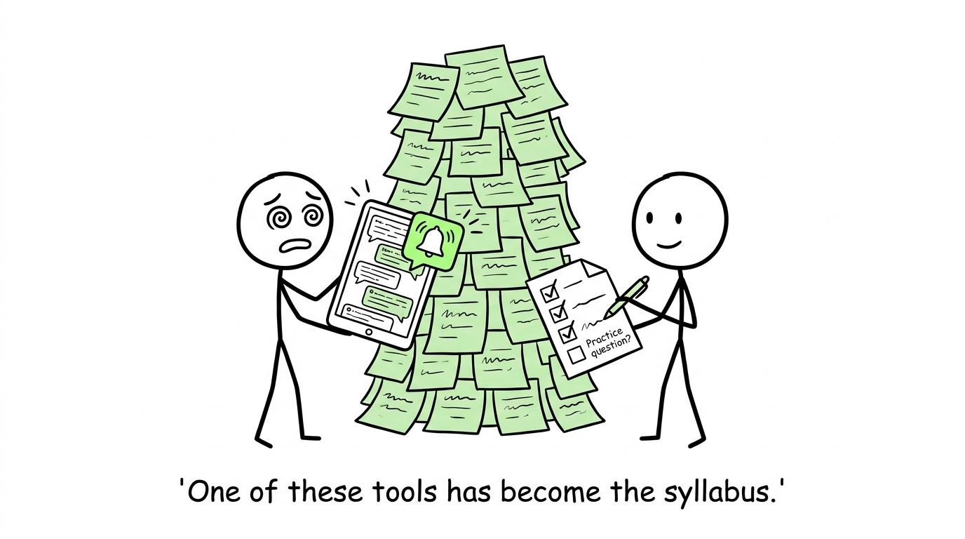 A simple checklist faces a revision monster while an overcomplicated app causes chaos