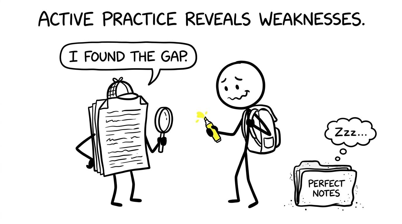 A detective practice paper finds the gap while perfect notes sleep