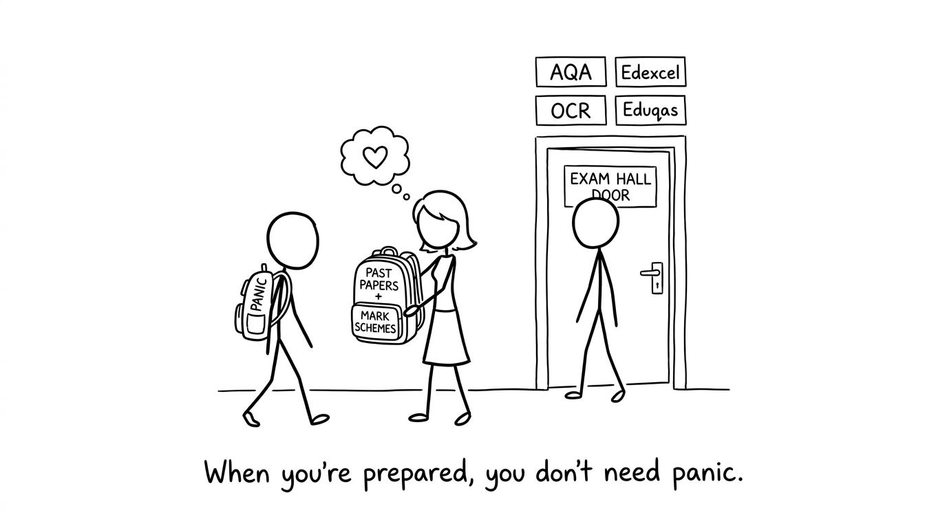 Swapping panic for past papers