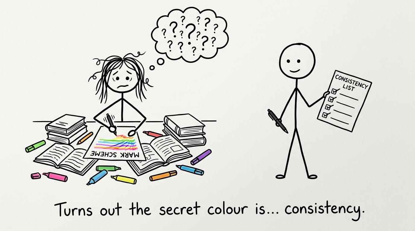 Highlighting vs checklist consistency