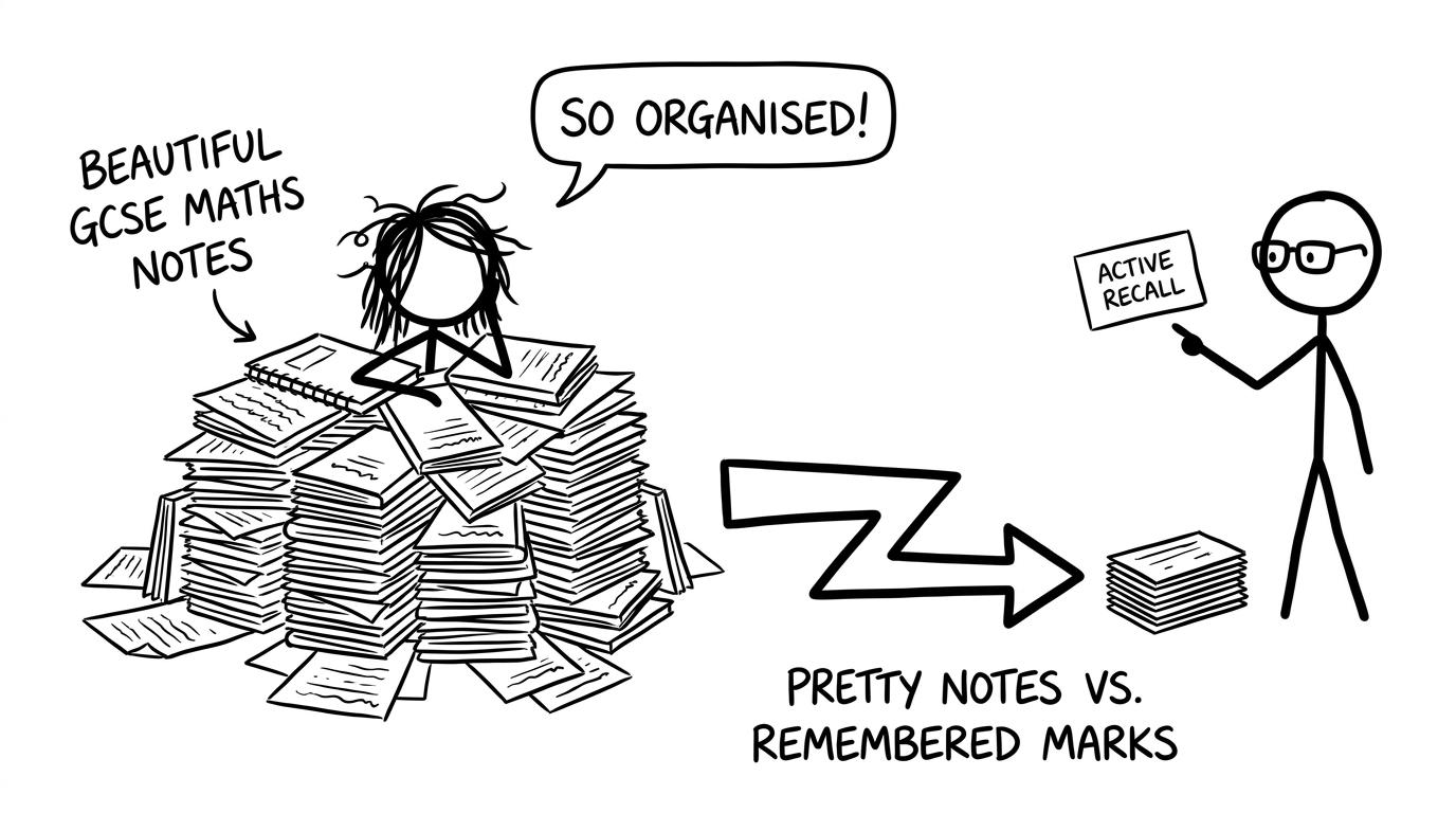 Pretty notes turning into flashcards