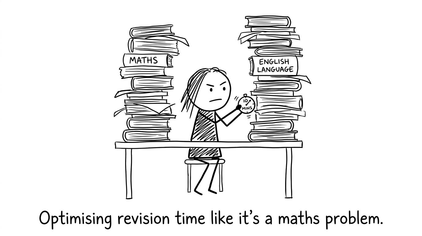 Optimising revision time like it’s a maths problem.