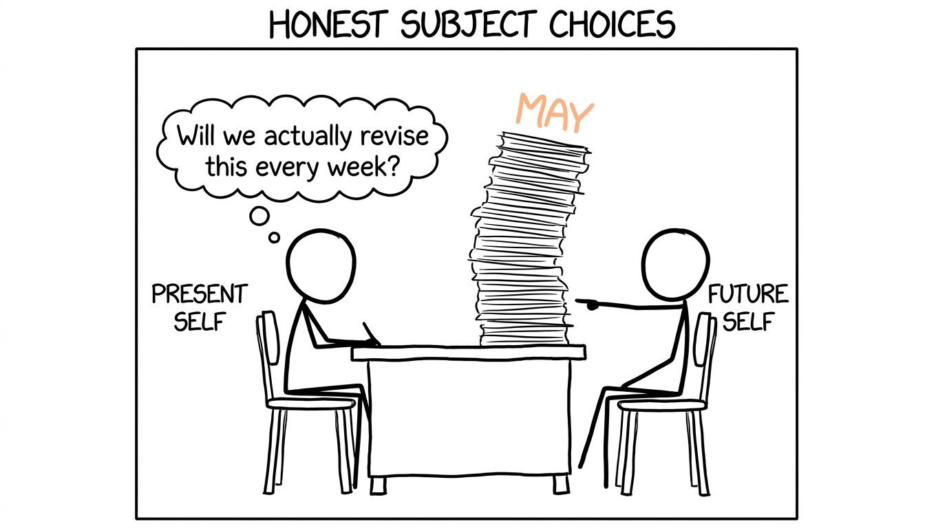 A GCSE student asks their future self whether weekly revision will really happen
