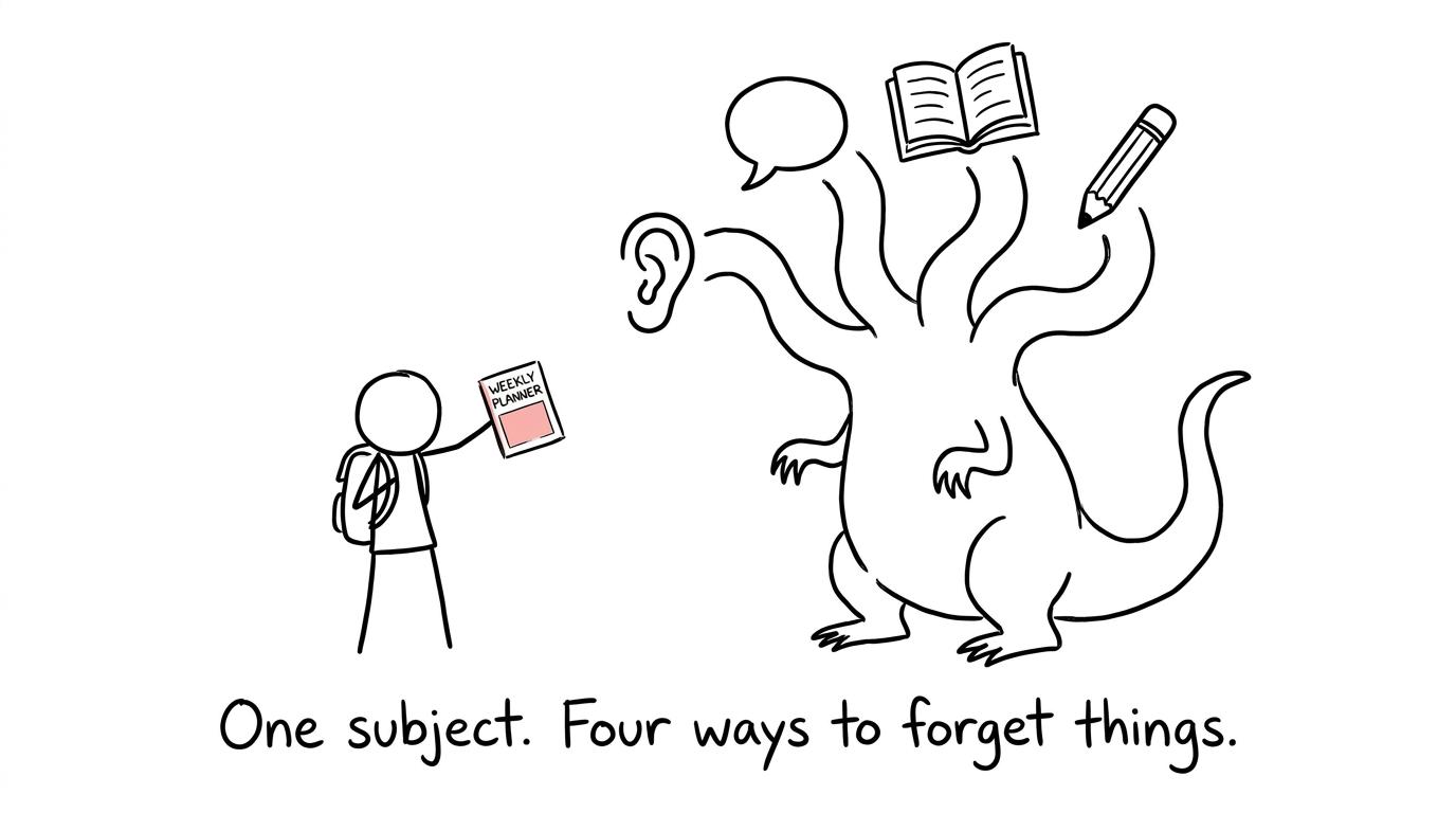 A student preparing to face the four skills of GCSE Chinese
