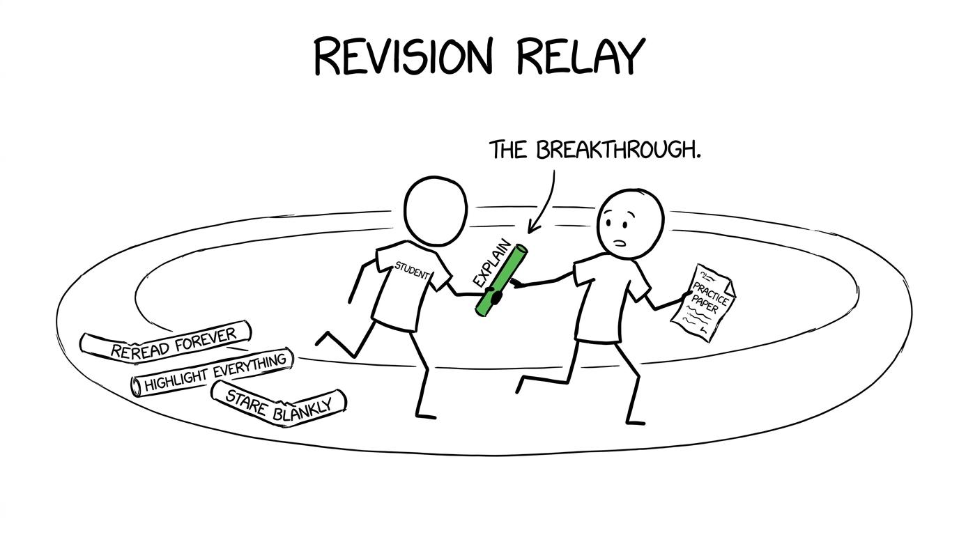 Revision passes the baton from explanation to independent exam practice