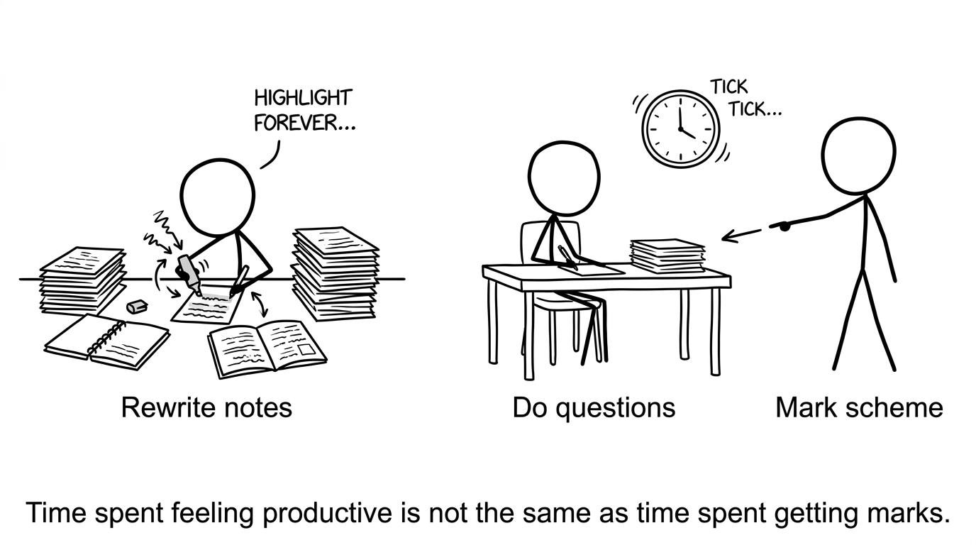 Rewrite notes vs do questions