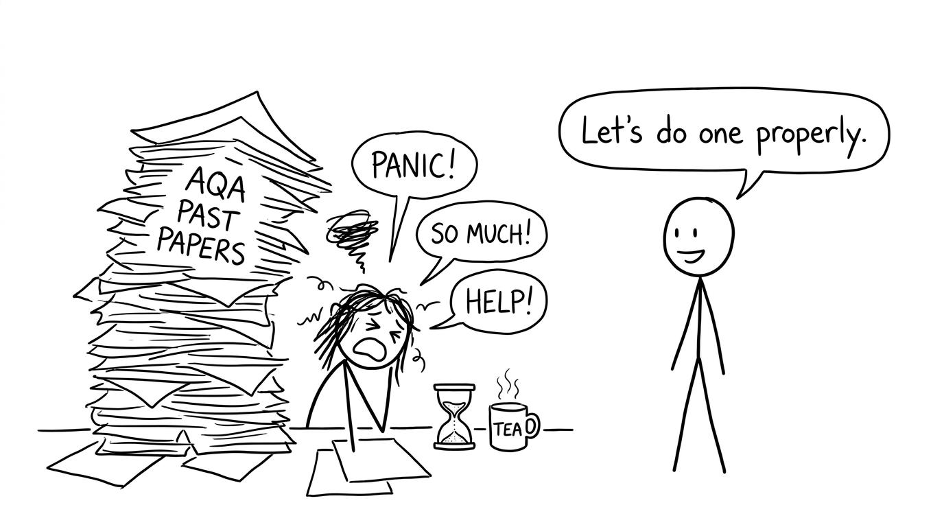 A stressed student vs doing a paper properly