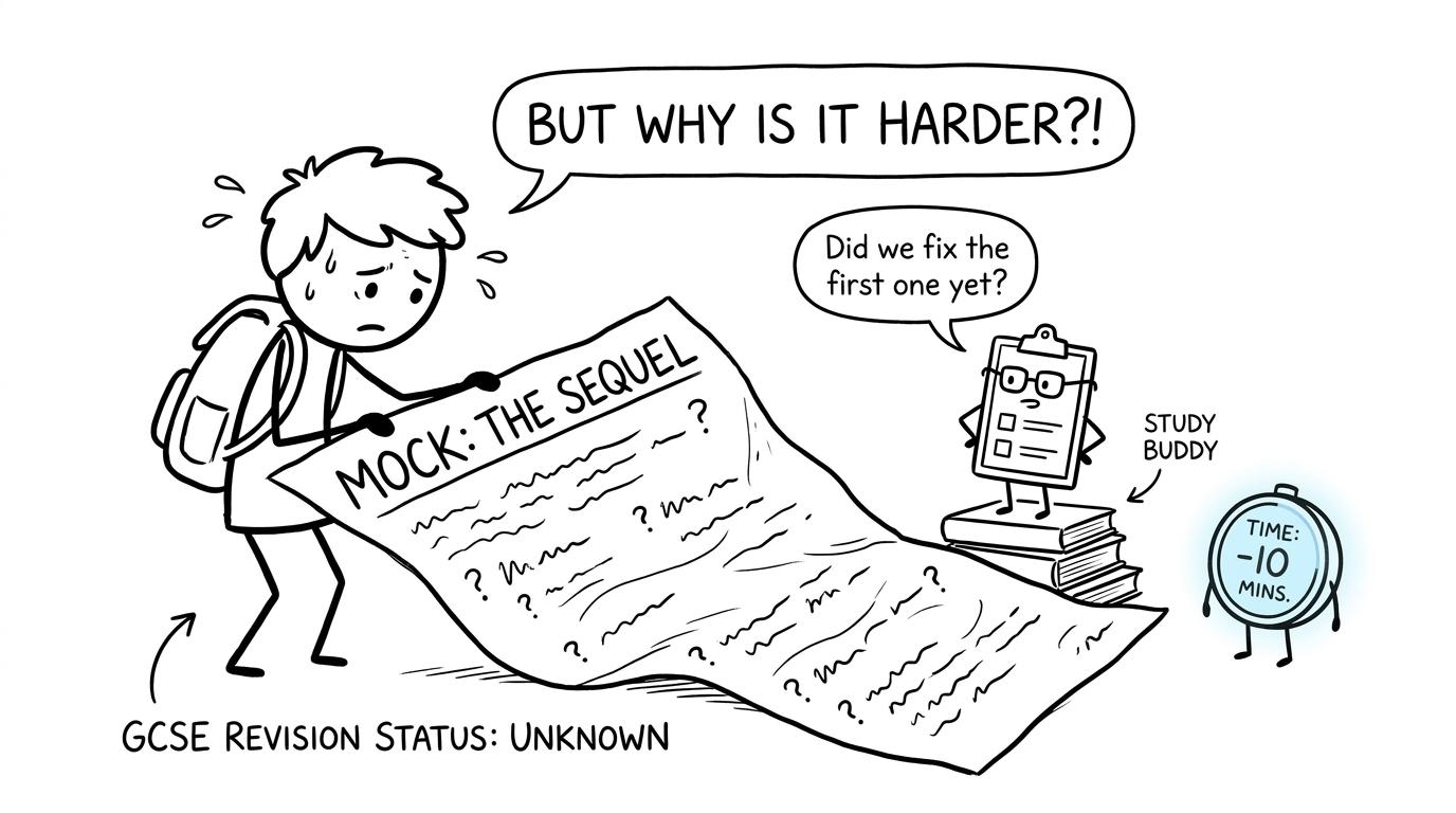 A student meets the unnecessarily dramatic sequel to a mock paper