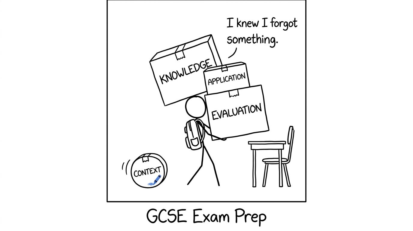 Knowledge, application and evaluation arrive without context
