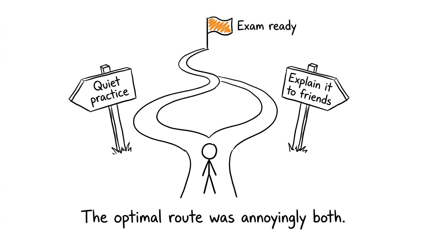 Two different revision paths meet at the same exam-ready destination