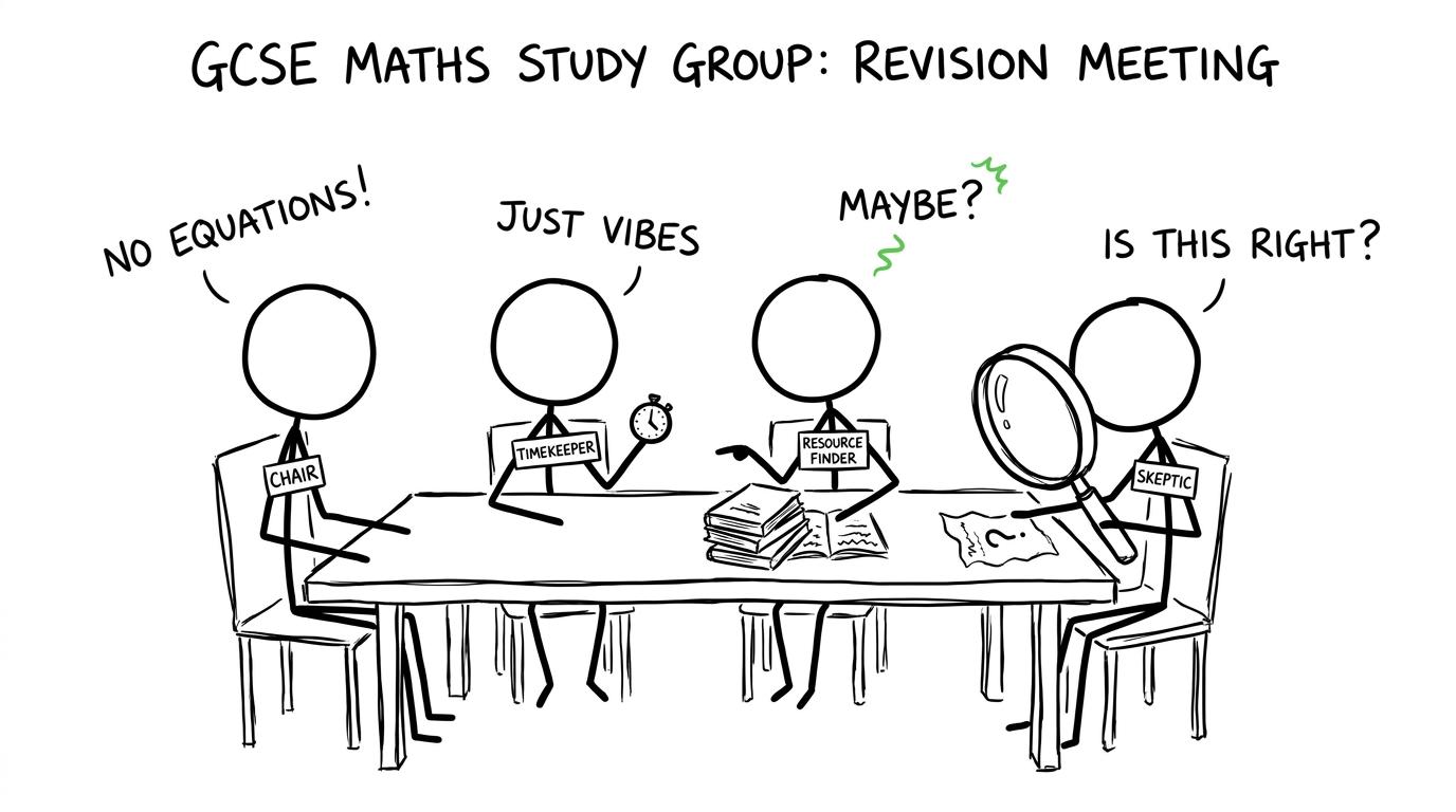 Study group members taking useful revision roles