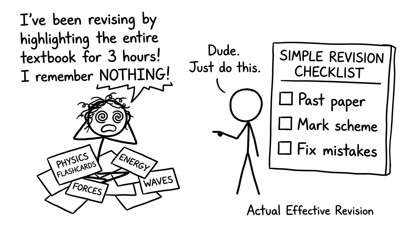 A student discovers the simplest revision loop