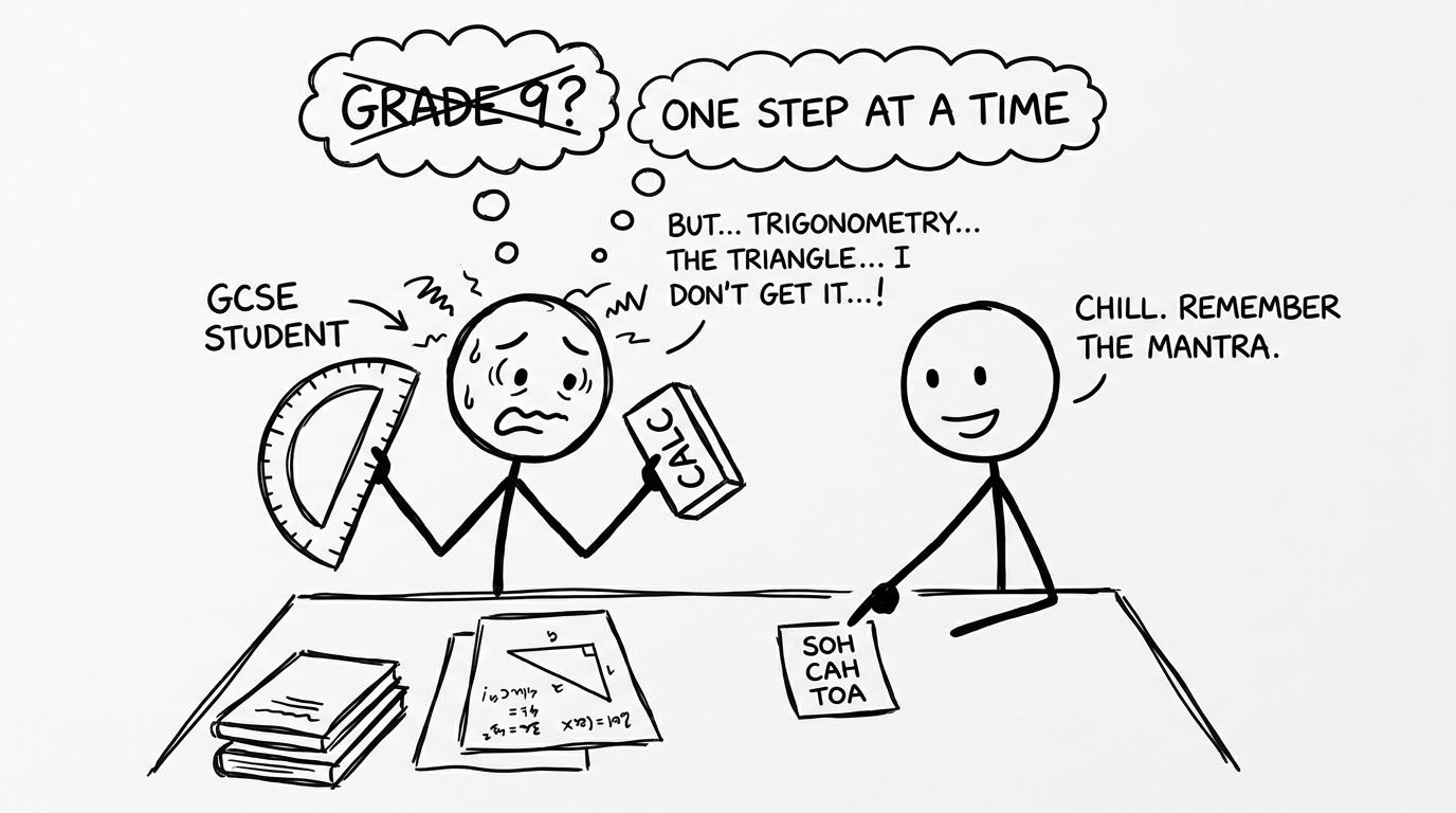 A GCSE student meets SOHCAHTOA calmness