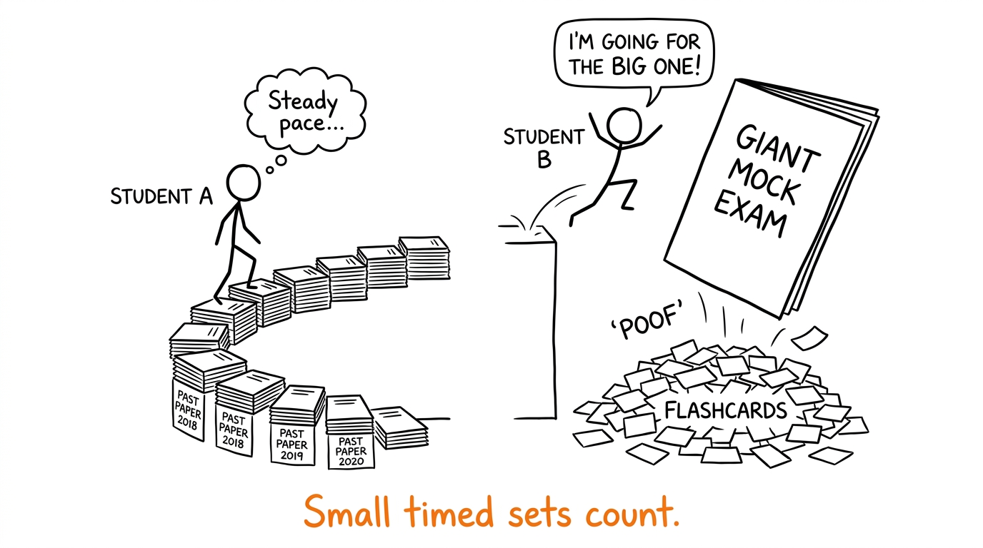 Small timed question sets become steps towards a full chemistry paper