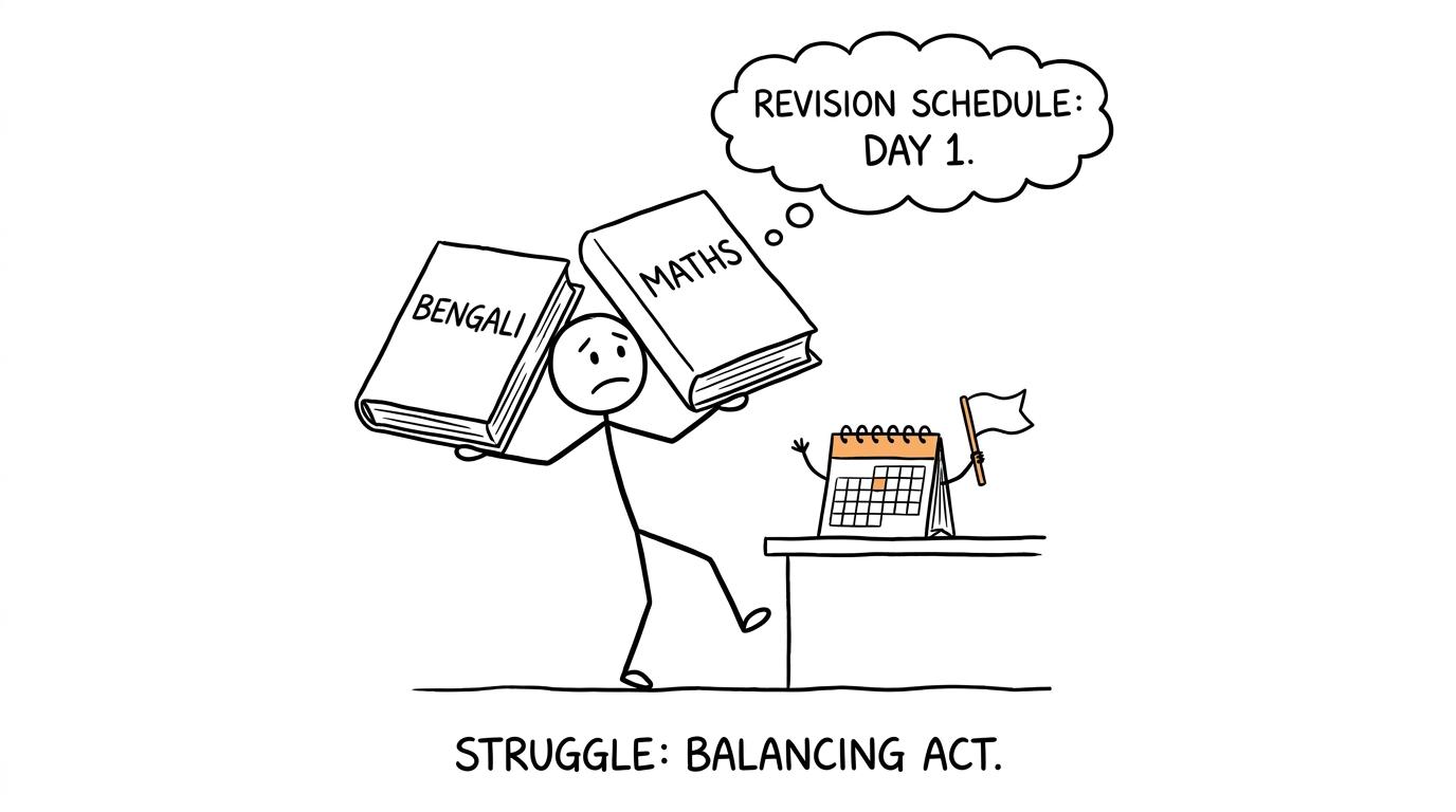 A GCSE student attempts to balance Bengali, maths and a very opinionated calendar