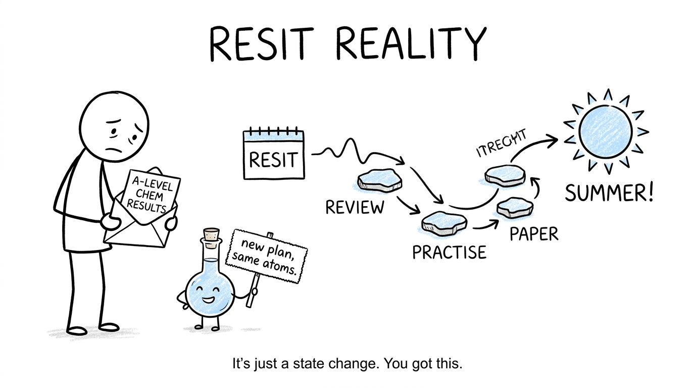 A student turns a chemistry result into a new revision plan