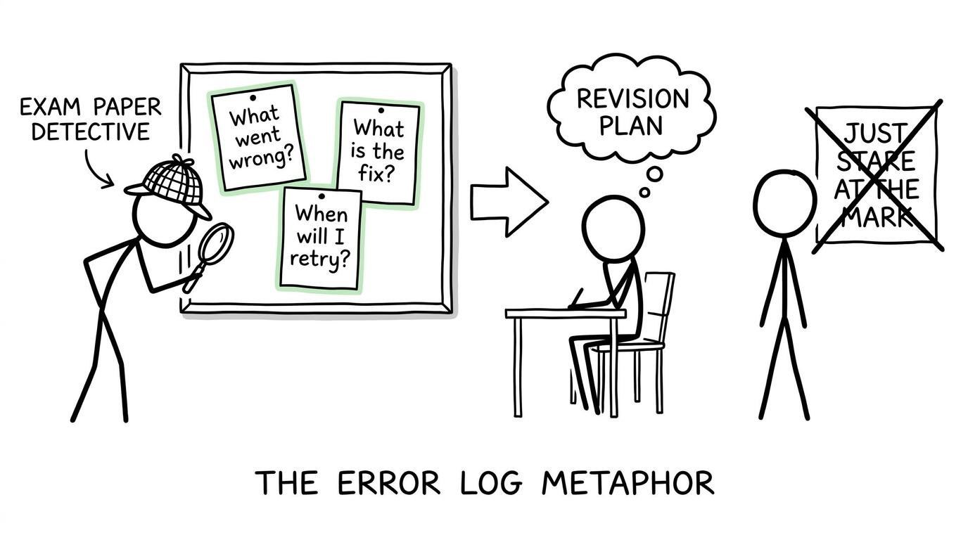 An exam-paper detective investigates mistakes instead of staring at the mark
