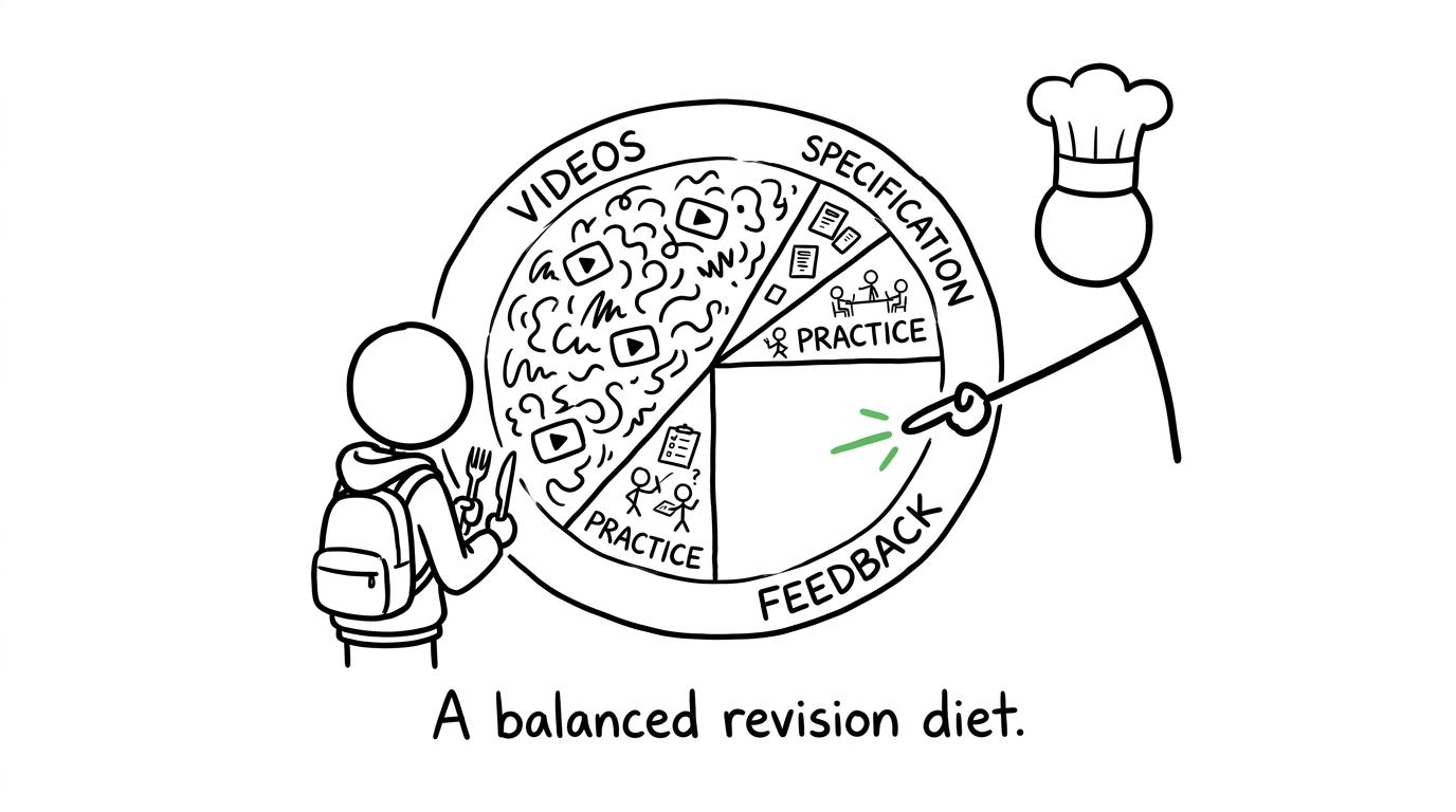 A deliberately unbalanced revision meal