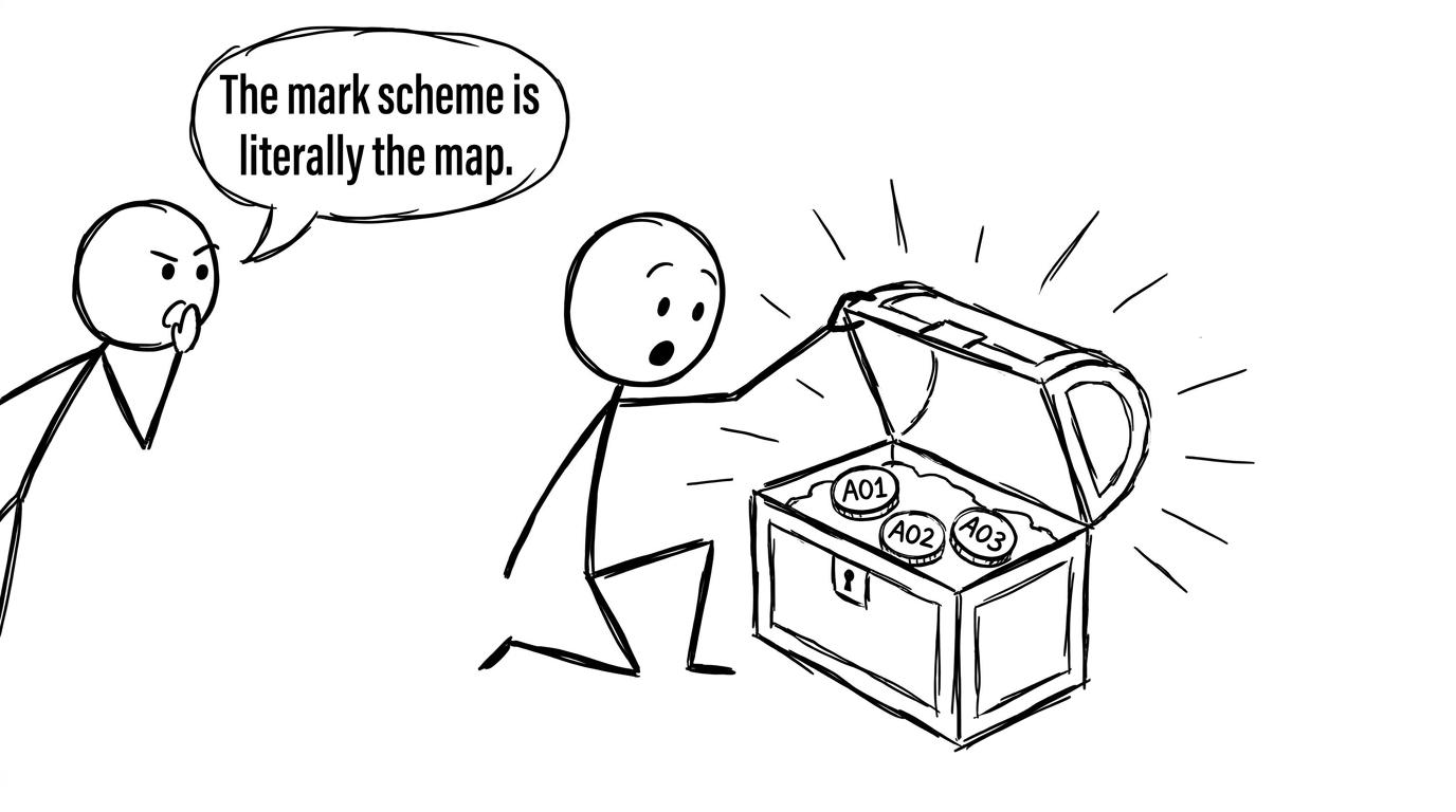 A mark scheme as a treasure chest