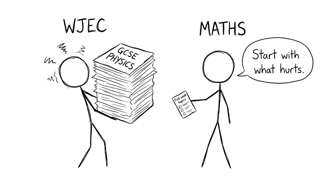 WJEC student meets a checklist