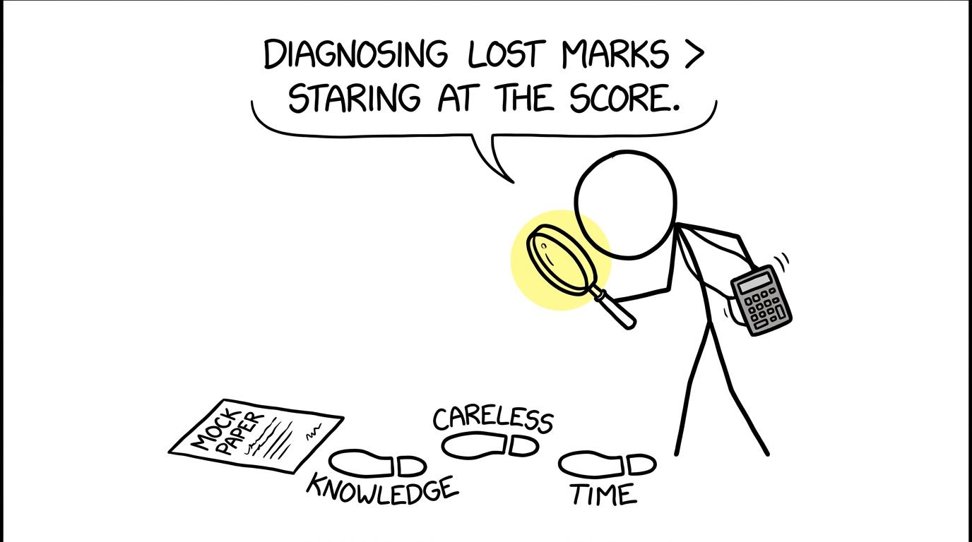 A student detective investigates where marks disappeared
