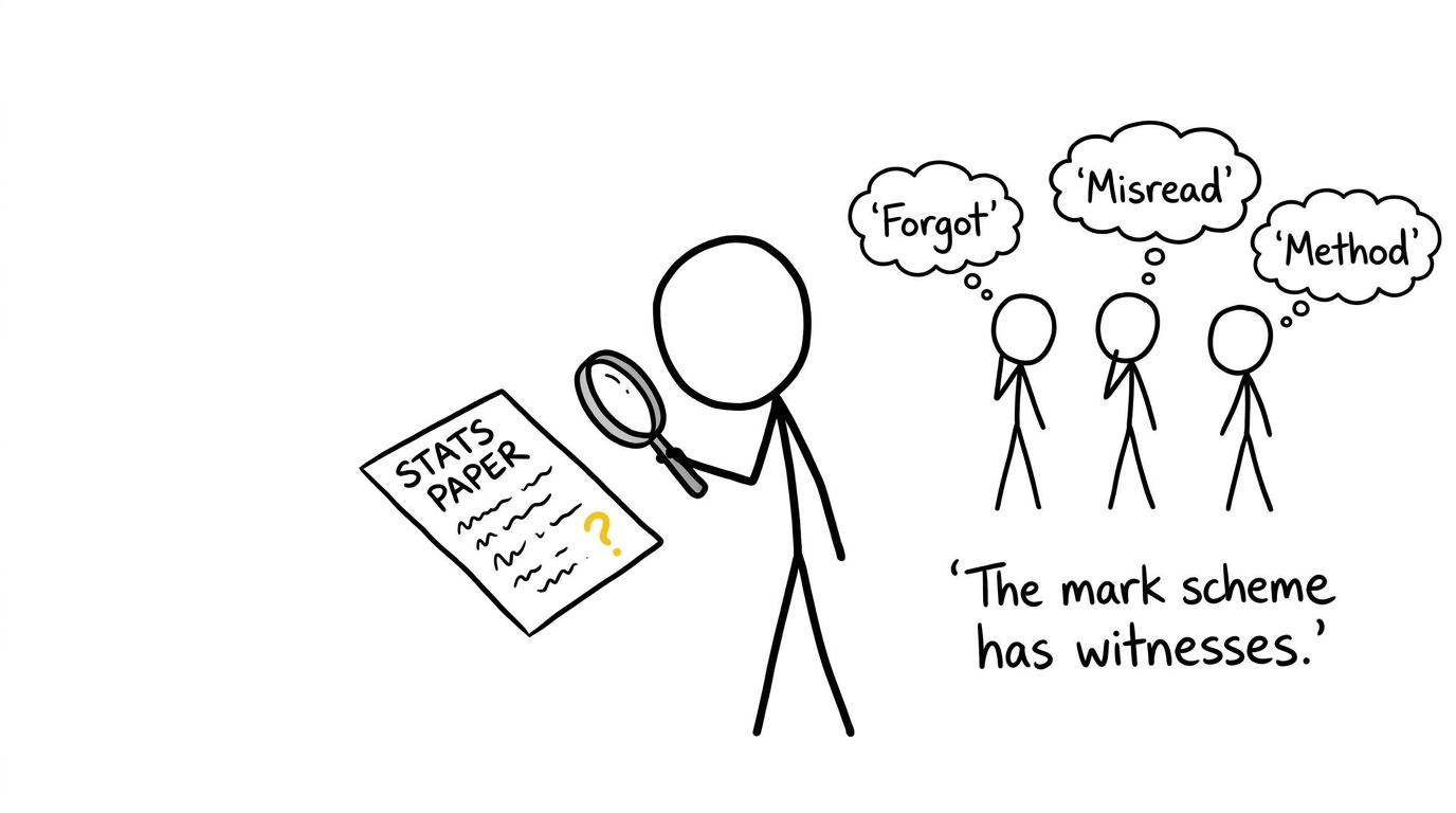 A student detective investigates why marks disappeared from a statistics paper