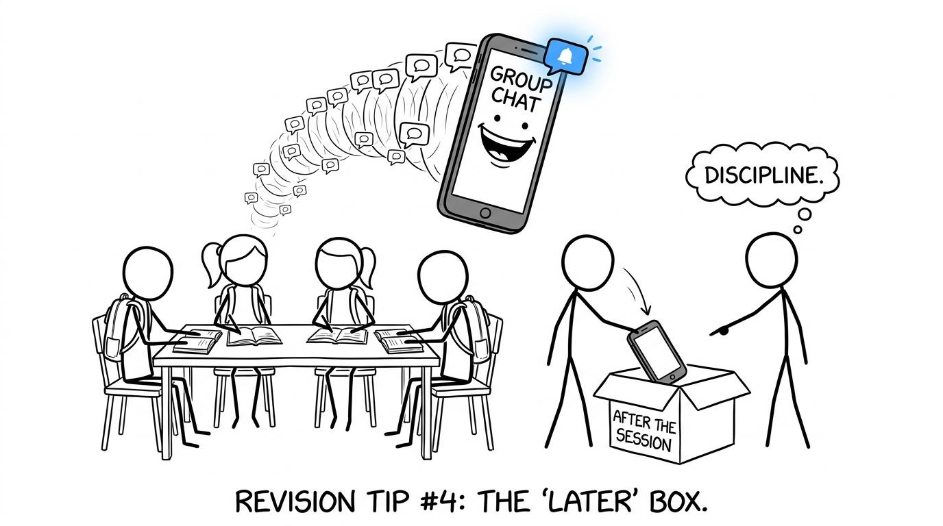 A study group protects its session from the group chat